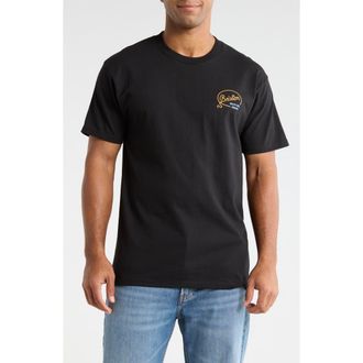 Brixton Gallatin Cotton Graphic T-Shirt in Black at Nordstrom, Size Xx-Large
