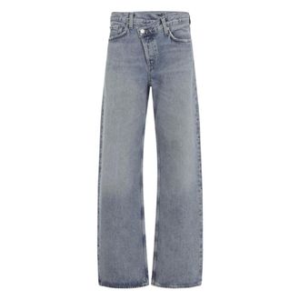 A Gold E Straight Jeans, female, Blue, Size: W25 Straight Jeans