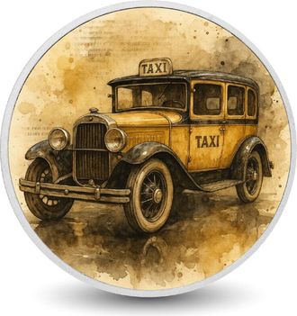 OEM Moneda De Plata Fina De 1 Oz De Taxi Vintage Golden Hail
