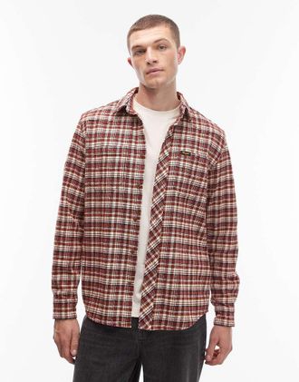 Wrangler x Stranger Things - Camicia rossa a quadri di Will-Rosso