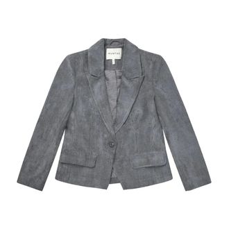 Munthe Elegant Charcoal Velvet Blazer