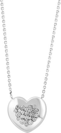 Effy Sterling Silver Diamond Heart Pendant Necklace at Nordstrom Rack, Size 18