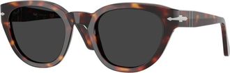 Persol Stijlvolle zonnebril in bruin schildpadpatroon - unisex - Zonnebrillen - Bruin - 51 MM - Accessoires