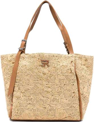 Ermanno Scervino Shopping Bag In Rafia
