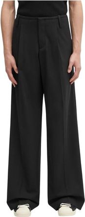 032c Wide Leg Suit Broeken - Heren - Wijde Broeken - Zwart - L - Wol - Broeken
