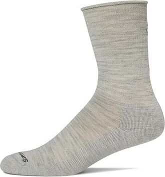 Smartwool Everyday Roll Top Crew Socks Crew Cut Socks Shoes Ash : LG (US Mens Shoe 9-11.5 - Womens Shoe 10-12.5), Merino/Nylon/Wool