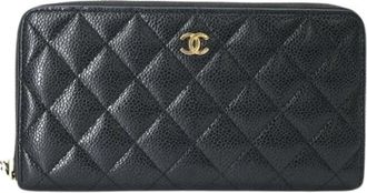 Chanel Pre-owned Coin Purse - Dames - Vintage Accessoires - Zwart - ONE Size - Leer - Vintage