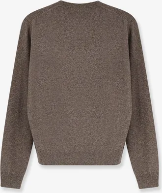 Loro Piana Womens Cashmere Sweater M&eacute;lange Brown