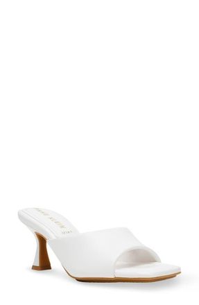 Anne Klein Jerilyn Slide Sandal in White Smooth at Nordstrom, Size 6.5