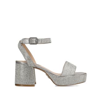 Steve Madden Womens Mercerr Pink Sandals Fabric - Size UK 5