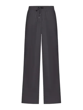 Brunello Cucinelli Wide Leg Trousers With Drawstring