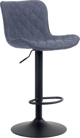 Clp Taburete de bar regulable y giratorio en Tela Azul