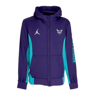 Nike Jordan Jassen, Heren, Paars, L, Polyester, NBA Showtime Full-Zip Hoodie