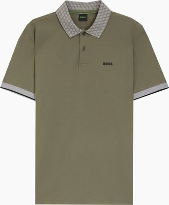 HUGO BOSS Mens Hugo Boss Mens Green Chip Paddy polo shirt - Tan - Size: 40