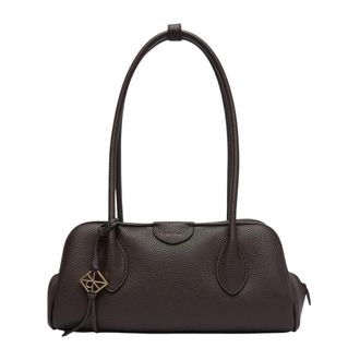Calvin Klein Shoulder Bags, female, Brown, Size: ONE SIZE Emblem Trio Pebble Shoulder Bag