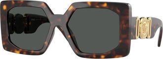 Versace Stijlvolle zonnebril in zwart - Dames - Zonnebrillen - Bruin - 55 MM - Accessoires