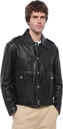 Dsquared2 Black Shirt Collar Jacket
