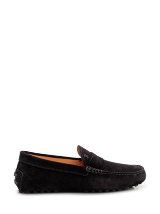 Tod's Black Slip-on Loafers
