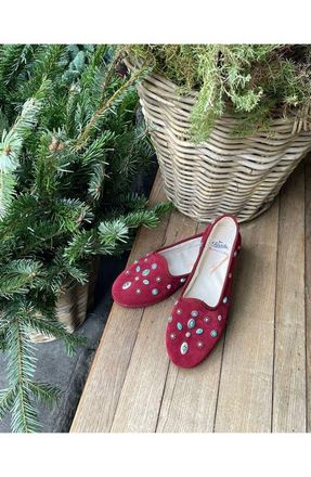 Fortela Friulan Suede Slippers in Cherry at Nordstrom, Size 36