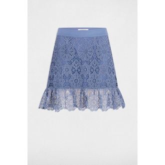 Morgan Korte rok met ruches van kant