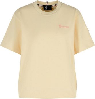 Moncler Cream Cotton T-Shirt