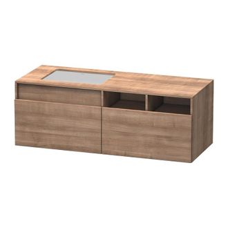Duravit Duravit Durastyle, Mueble Bajo Pared 6885, 2 Cajones, Lavabo A La Izquierda, Para Empotrar El Lavabo Desde Abajo, 1400mm, Color (frente/cuerpo): Cerez