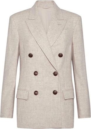 Brunello Cucinelli Mujer, Chaquetas, Beige, Talla: S