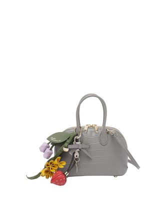 Self Portrait Crocodile Print Toast Mini Handbag