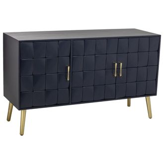 Wanderlust Deco Aparador de madera negro 120x41.5x71h cm