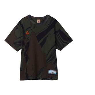 Nike Mens Nike x ACG Series Colorblock Round Neck Short Sleeve Black T-Shirt CW2295-325