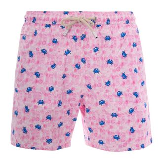 MC2 Saint Barth Beachwear, male, Pink, Size: L Lighting Micro Stretch Swim Short