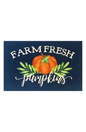 R16 Home Farm Fresh Pumpkins Rug in Indigo/Multi at Nordstrom Rack, Size 24X36