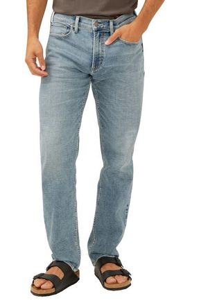 Silver Jeans Co Eddie Athletic Fit Tapered Jeans in Indigo at Nordstrom, Size 38 X 32