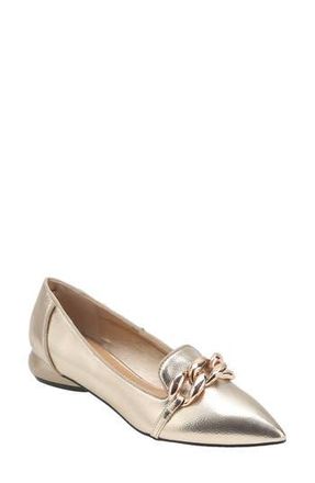 Ninety Union Mira Pointed Toe Flat in Gold at Nordstrom Rack, Size 12