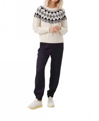 Part Two Vikala Fair-Isle Sweater In Whitecap