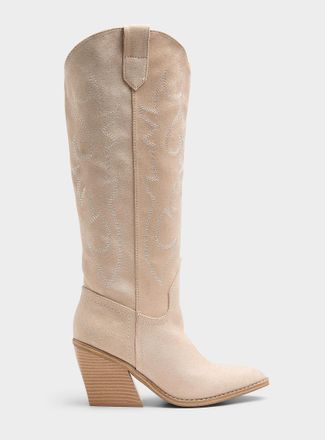 Steve Madden Womens Arizona topstitched cowboy boots Women