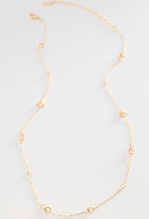Anthropologie Mixed Small Crystal Delicate Necklace