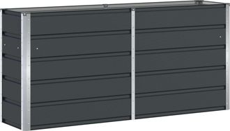 vidaXL Jardinera Antracita 160 X 40 X 75 Cm Acero Vidaxl