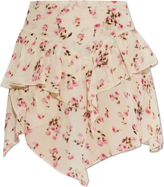 Isabel Marant Short Skirts, female, Beige, Size: XS Lolita Skirt