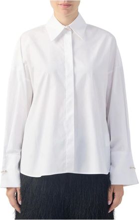 Just Cavalli Camisa con gemelos met&aacute;licos - Blouses & Shirts - Mujer - Blanco - S