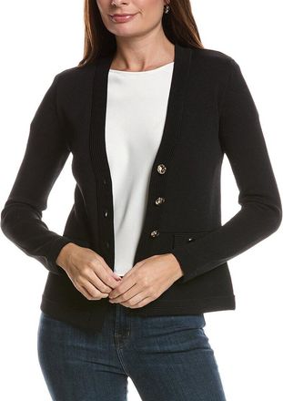 Elie Tahari V-Neck Knit Suit Blazer