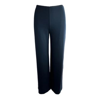 Emporio Armani Dames, Broeken, Blauw, Maat: XS Viscose