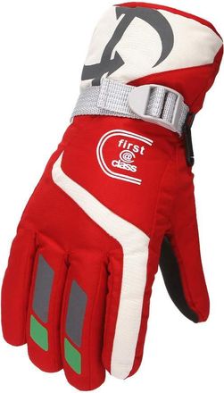 Generic Gloves Adult Warm Winter Ski Windproof And Gloves Gloves Gloves Ski Gloves Mittens Men (Red, One Size)