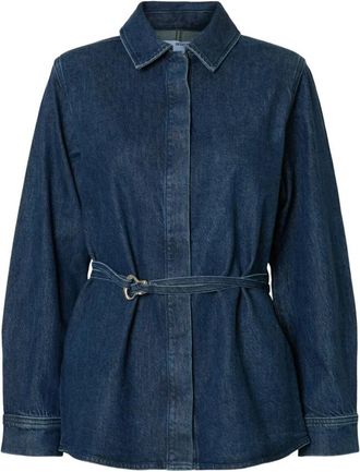 Selected Dames, Blouses & Shirts, Blauw, Maat: XS Denim