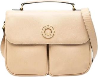 Celine Pre-owned Handbags, female, Beige, Size: ONE SIZE Pre-owned Leather 2way Bag
