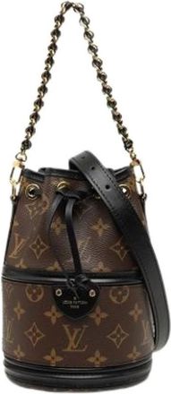 Louis Vuitton Pre-owned Monogram Bucket Bag - Dames - Vintage Tas - Bruin - ONE Size - Leer - Vintage