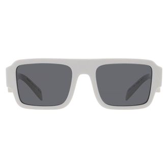 Prada Dark Grey Rectangular Mens Sunglasses PR A05S 17K08Z 53