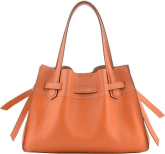 Pourchet Blossom MM - Dames - Handtassen - Oranje - ONE Size - Leer - Tassen