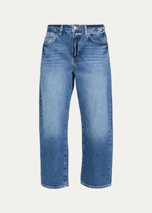 L'agence Mallis Cropped Straight Jeans