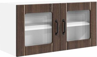 vidaXL Mueble De Cocina Con Estante Roble Marr&oacute;n 80 X 31 X 40 Cm Vidaxl